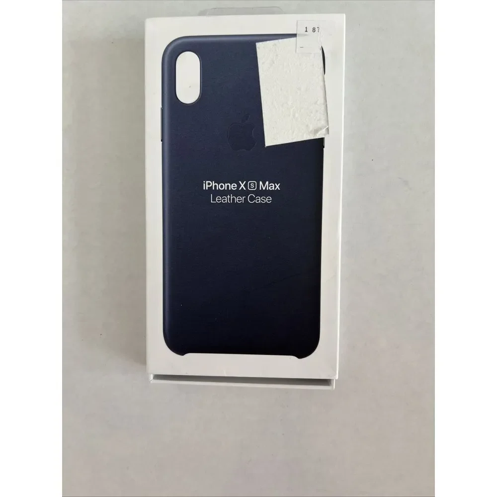Genuine OEM‎ Apple iPhone XS Max Blue Leather Case